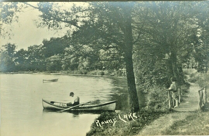 Round Lake MI Prepping for Fishing at Round Lake RPPC