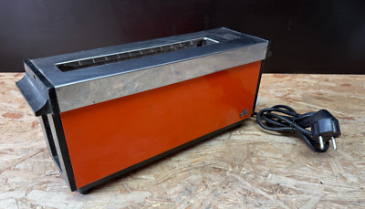 Vintage Toaster SHG Typ: TA533 chrom orange-rot Schlitztoaster 70er