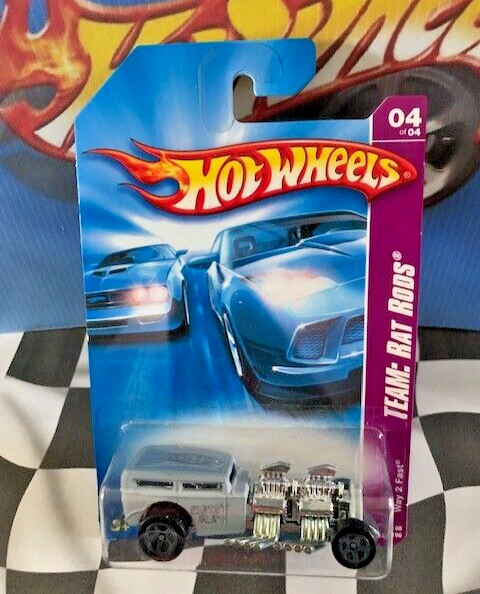 Hot Wheels 2008 Team: Rat Rods 4/4 128 Way 2 Fast Dark Grey 5SP Variation