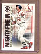 2000 FLEER IMPACT MARK McGWIRE MIGHTY FINE IN '99 # 32MF  (NM/MT)
