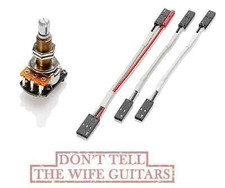 EMG 25K CONTROL VOLUME LONG SHAFT ACTIVE SPLIT SHAFT POT SOLDERLESS  WIRES 3242