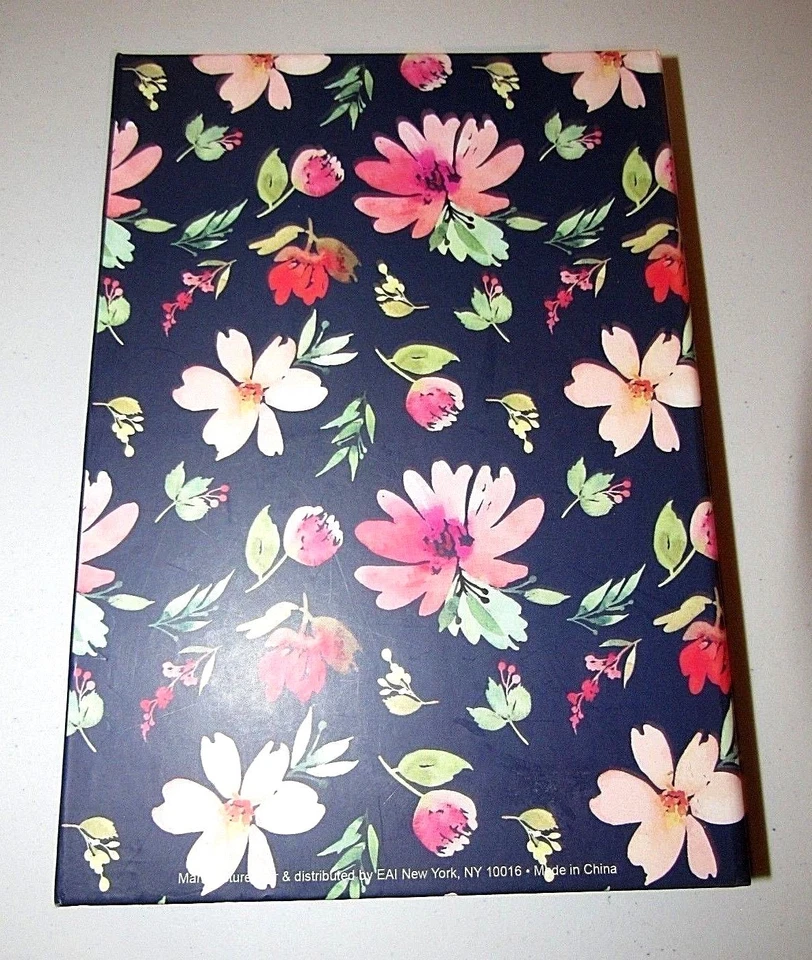 NAVY BLUE & PEACH FLORAL "GOD MADE EVERYTHING BEAUTIFUL" HARDCOVER JOURNAL - Image 4 of 4