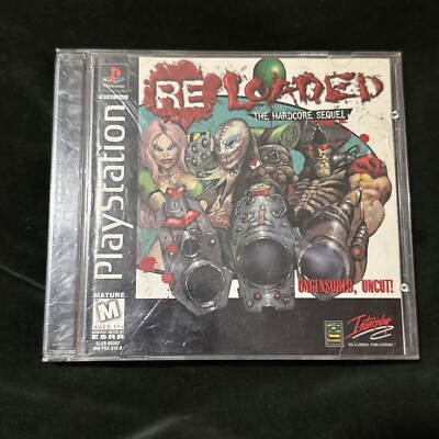 Re-Loaded: The Hardcore Sequel (Sony PlayStation 1, 1996) w/ reg card CLEAN