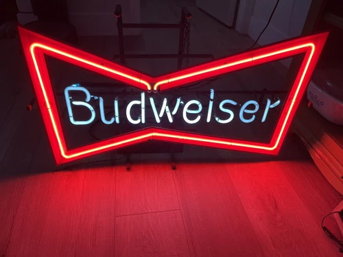 Vintage Budweiser Neon Light Sign
