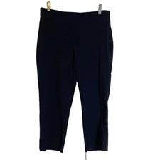 CROFT  BARROW Pull-on Capri Pants, Size 10, Navy Blue