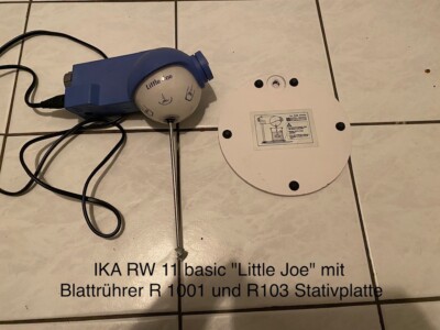 IKA RW 11 basic ''Little Joe'' mit Blattrührer R 1001 und R103 Stativplatte