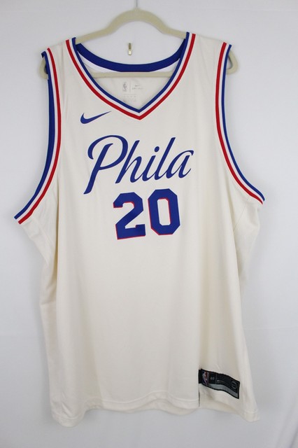philadelphia 76ers cream jersey
