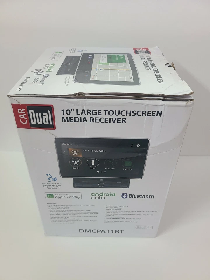 New Dual DMCPA11BT 10.1" Digital Media Receiver 2019-2020 Ford Ranger Bluetooth - Image 3 of 4