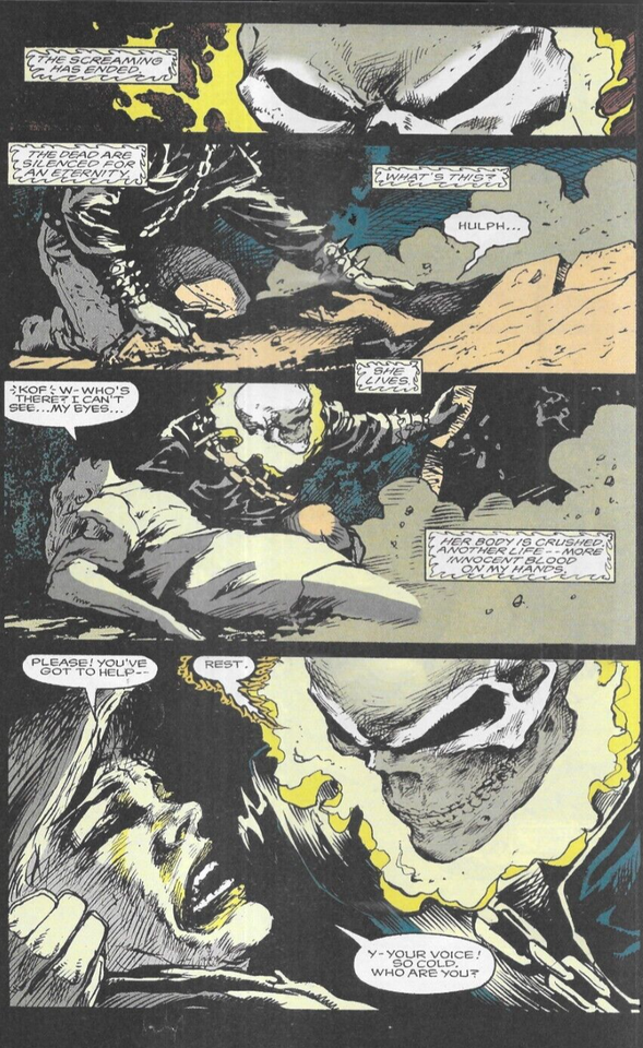 Ghost Rider Panel Ghost Rider Comic 23 Cover A First Print 1992 Howard Mackie Mark ...