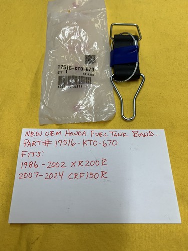 NEW OEM HONDA Fuel Tank Band (17516-KT0-670) XR200R / CRF150R AHRMA | eBay