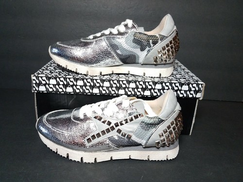Sneakers oro argento glitter con zeppa | Primadonna Collection