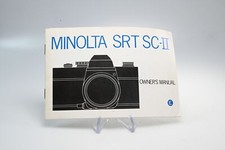 Minolta SRT Sc-II User Instruction Manual Guide G793