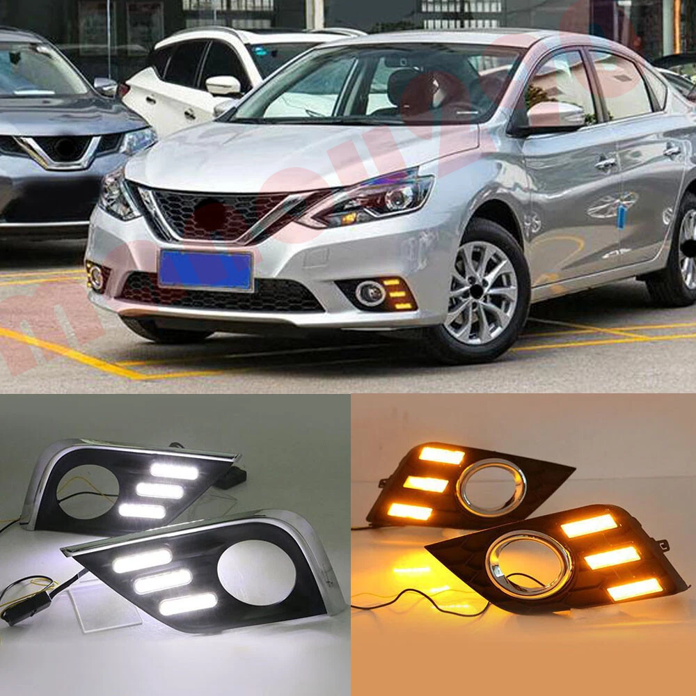 For Nissan Sentra 2016 2019 SV SL SR LED Daytime Running Lights