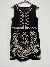 Dolly Girl by Anna Sui Embroidery Sleeveless Dress Black Size 82 Used