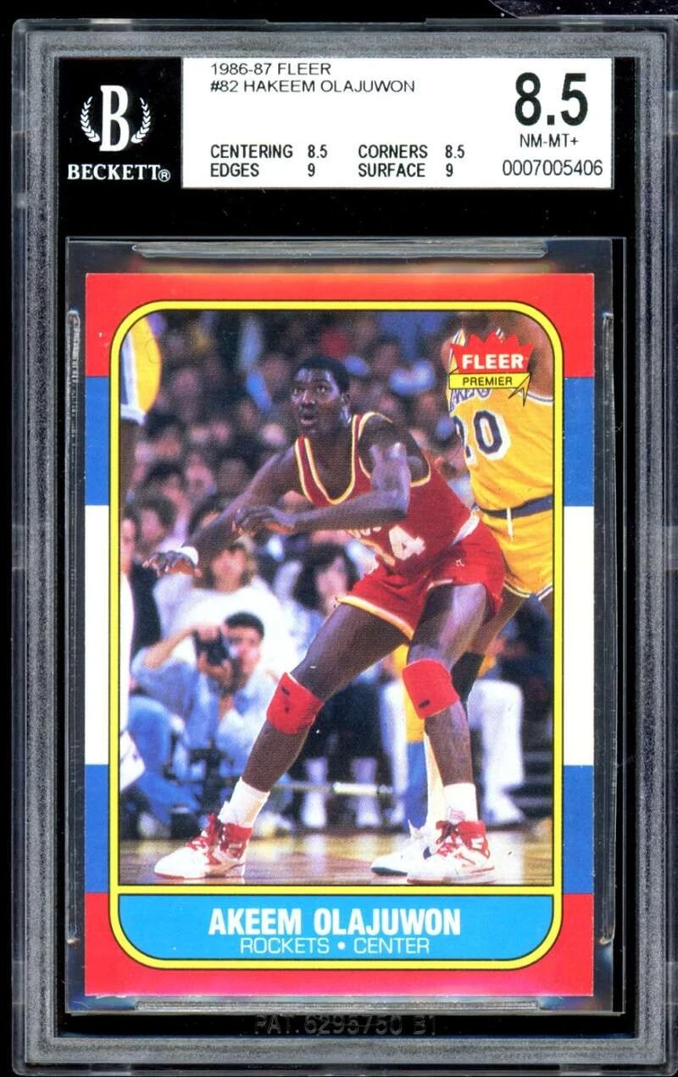 Hakeem Olajuwon Beckett Grading Services (BGS) Basketball Rookie