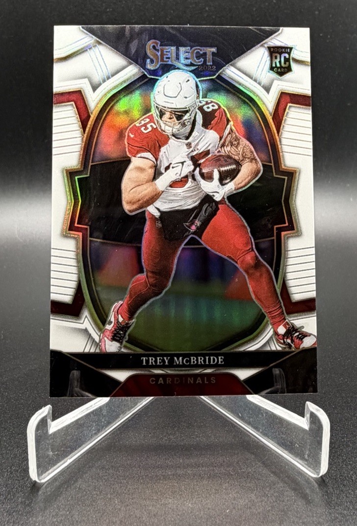 2022 Select Football - Trey McBride White Concourse Rookie Card # 18/35 - RC