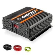 Watt car Power Inverter 12V to 110V /120V, 2000 watt invertor for RV semi 2500