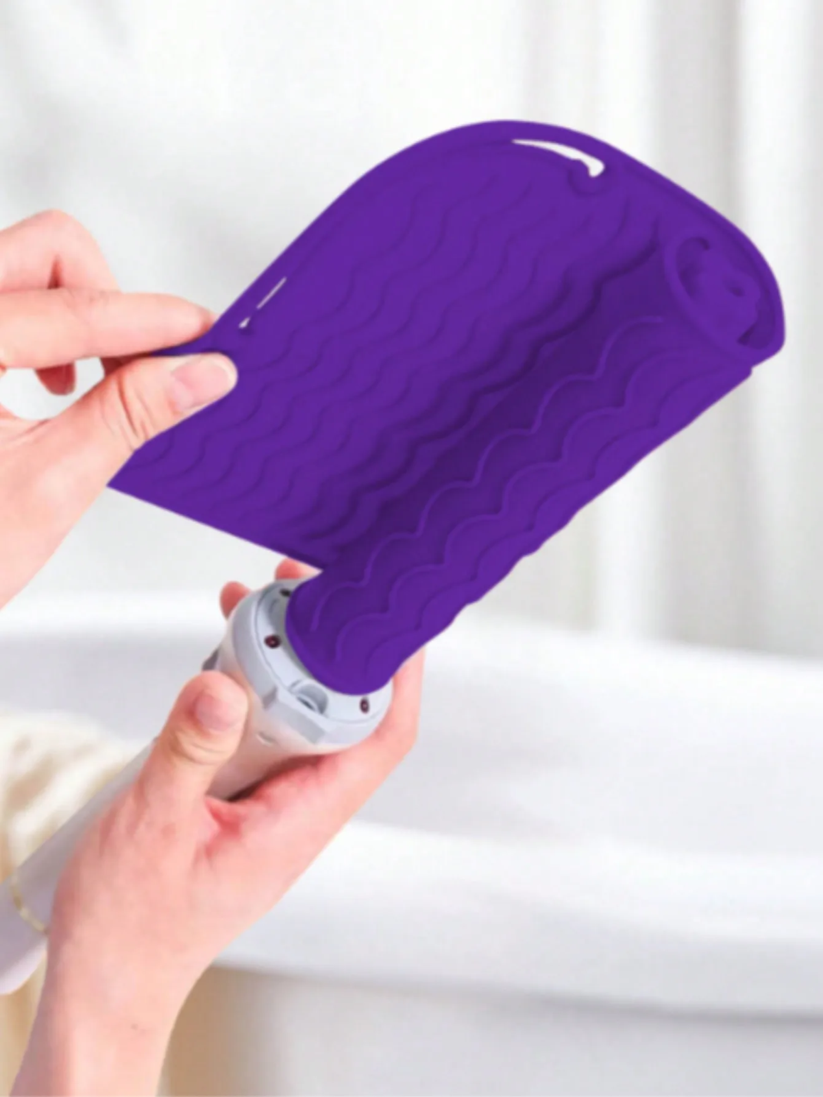 New plus Size Silicone Heat Resistant Mat Portable Travel Hot Tools Pad Cover fo