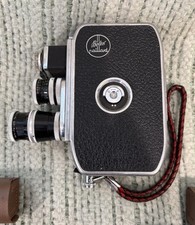 Bolex Paillard B8SL Non Reflex Standard 8mm Movie Camera Black with Accessories