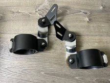 Harley Softail Windshield Fork Clamp Mounts Brackets Chrome