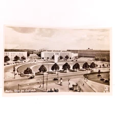 RPPC Berlin Platz der Luftbrucke Airlift Square Germany Aerial Street View