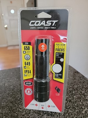 Coast 650-Lumen LED Handheld Flashlight G56 Pro grade NEW