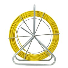 6MM 500FT Duct Rodder Fiberglass Fish Tape Cable Pulling Rodder Running Rod R...