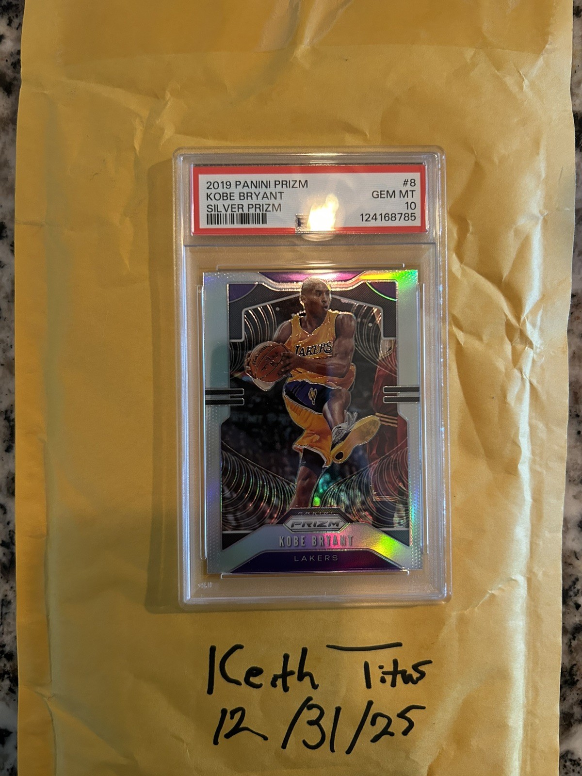 2019-20 Panini Prizm Kobe Bryant #8 Silver PSA 10 Gem 💎Mint 🔥🔥🔥