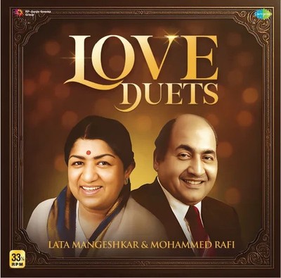 Love Duets Lata Mangeshkar & Mohd Rafi LP Vinyl Record Bollywood Indian Mint