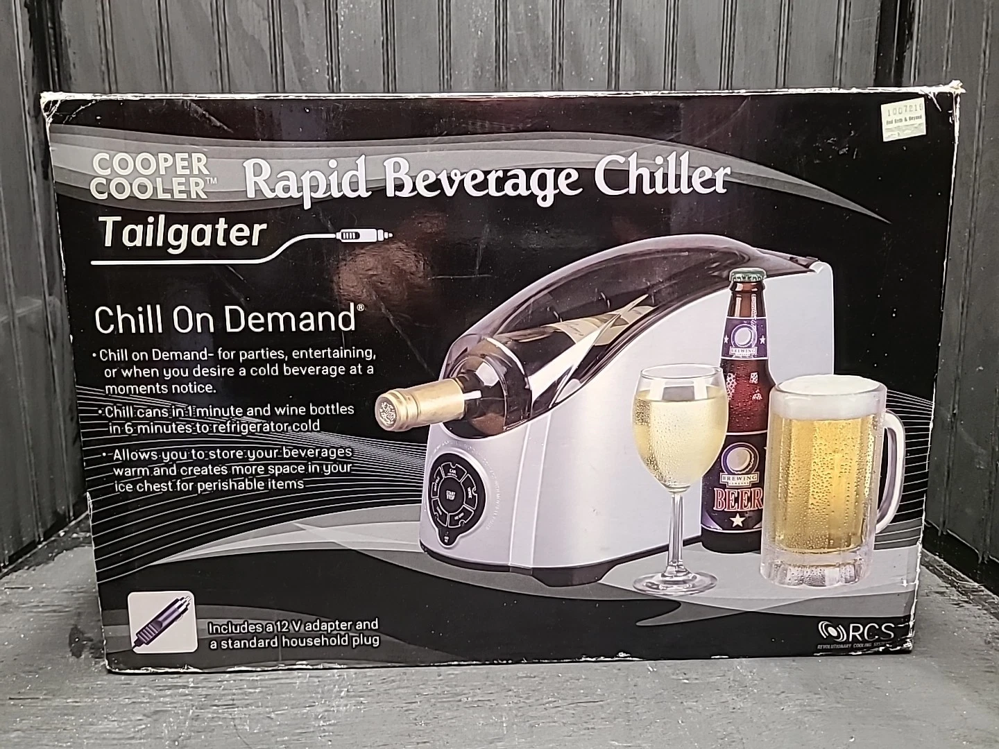 Cooper Cooler Rapid Beverage Chiller Wine Beer Bottle Chill On Demand New In Box
Opens in a new wind