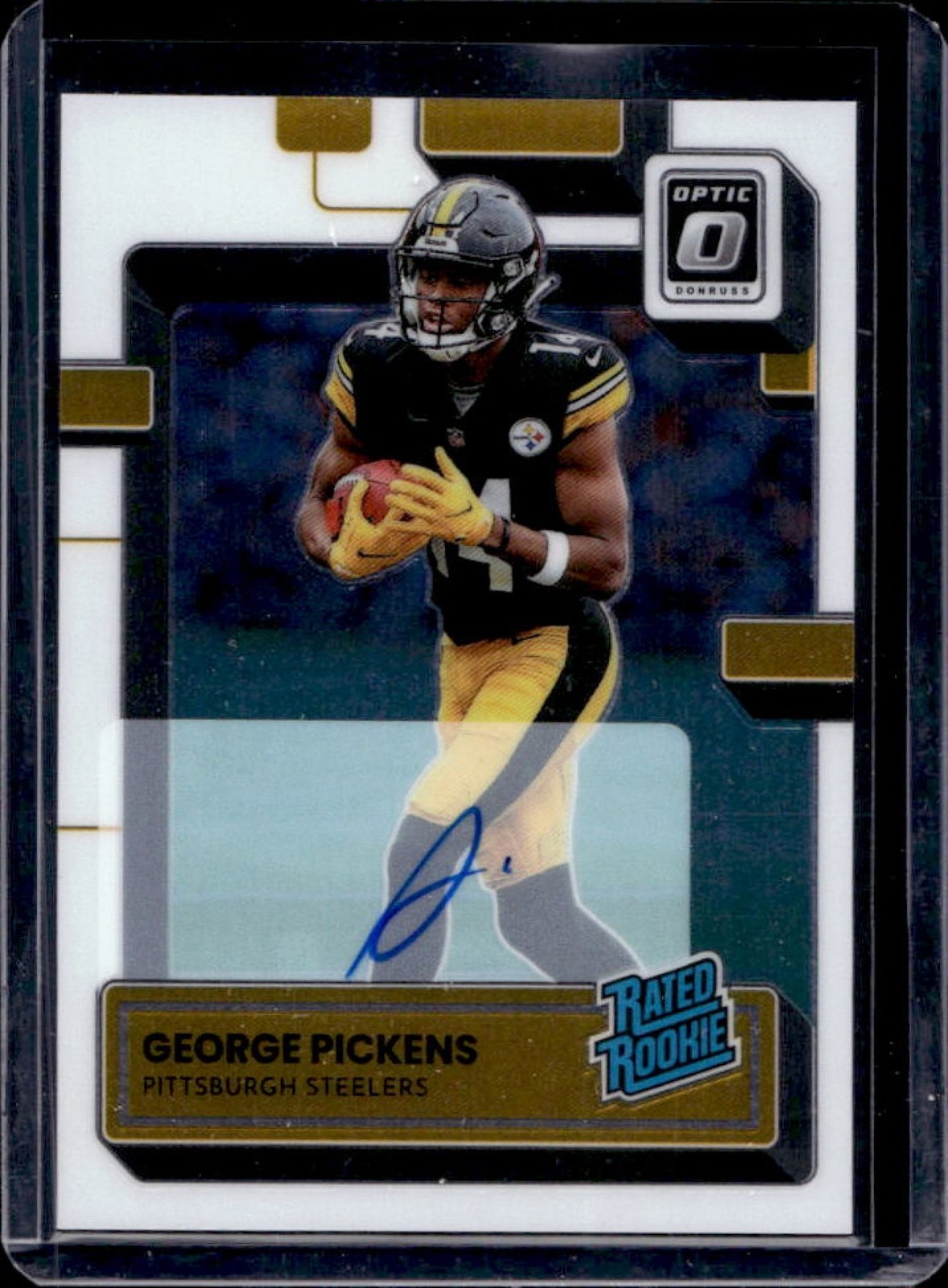 2022 Donruss Optic George Pickens Rated Rookie RPS Auto RC #34/150 Steelers