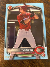 Tyson Lewis - 2025 Bowman Draft - Sky Blue Border /499 - Prospect - BD-32 - Reds