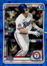 2020 Bowman Draft Sapphire Edition #BD-124 Justin Foscue