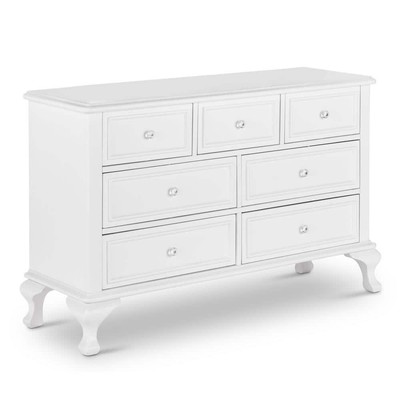 Jenna 7-Drawer White Dresser