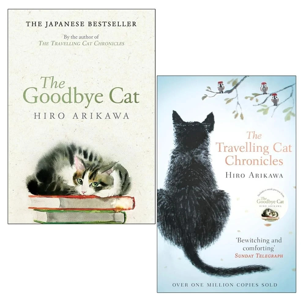 Hiro Arikawa Collection 2 Books Set The Travelling Cat Chronic,The Goodbye Cat