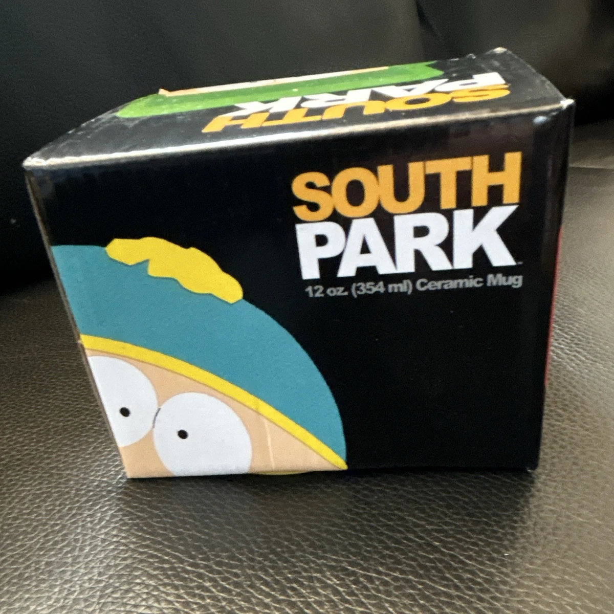 South Park Keramik Kaffeetasse 12oz 354ml schwarz/gelb Cartman Kenny Henkel