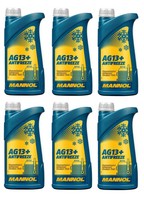 6L Mannol 4114 AG13+ Antifreeze KüHlerfrostschutz - Konzentrat 6X1L