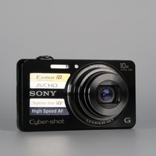 Sony Cyber-shot DSC-WX100 Digital Camera Black 18.2MP 10x, Case - Refurbished 