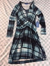 Simply Vera Vera Wang Long Sleeve Twist Front Dress Size Large
