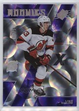 2023-24 SPx Rookies Purple Parallax 137/149 Luke Hughes #102 Rookie RC