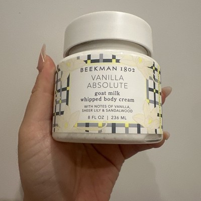 Beekman 1802 Goat Milk Whipped Body Cream Vanilla Absolute 8 fl. oz.  (NEW)