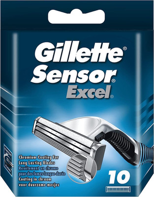 Sensor Excel Shaving Cartridges for Men Quantity: 10 (Packaging May Vary)