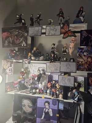 I'm Selling These ANIME Figures Plus The Shelf They're All Used But Not Damaged