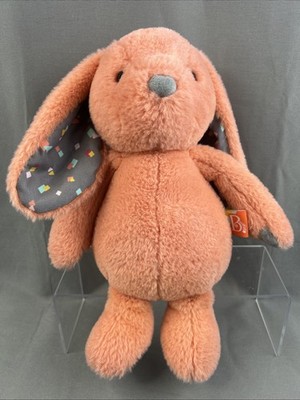 B SOFTIES Happy Hues ORANGE BUNNY RABBIT Soft Beanbag 11'' Plush