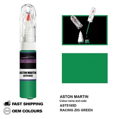 FÜR ASTON MARTIN RACING ZIG GREEN AST5165D Touch Up Lackstift Pinsel Fix Kit