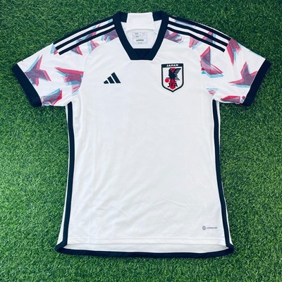 日本代表 シャツ XL ホワイト/ブラック Japan 2022 Official Away Jersey Shirt Kit - JPN XL - World Cup, J