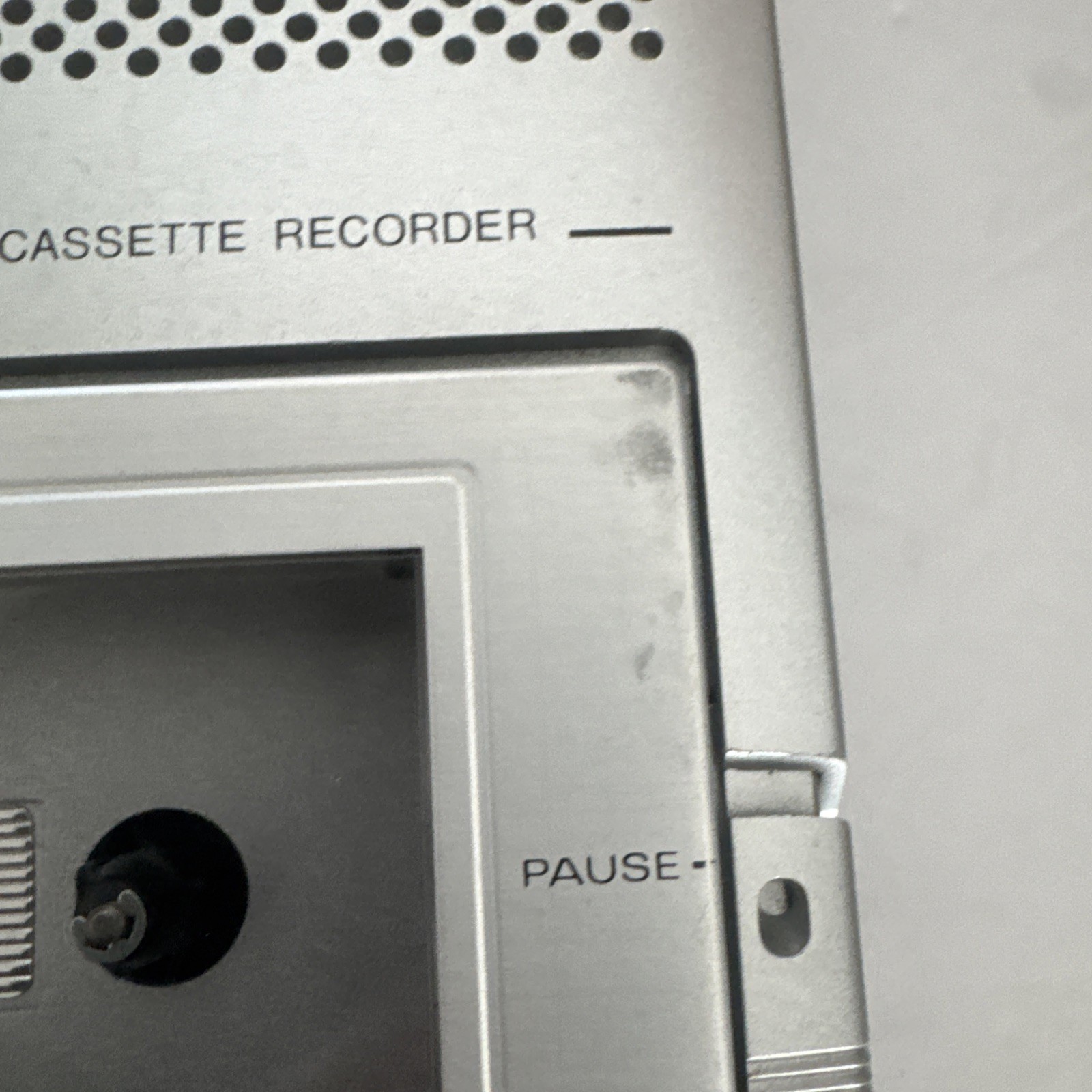 Vintage Sanyo Slim 5 Tape Cassette Recorder No Power Cord Working