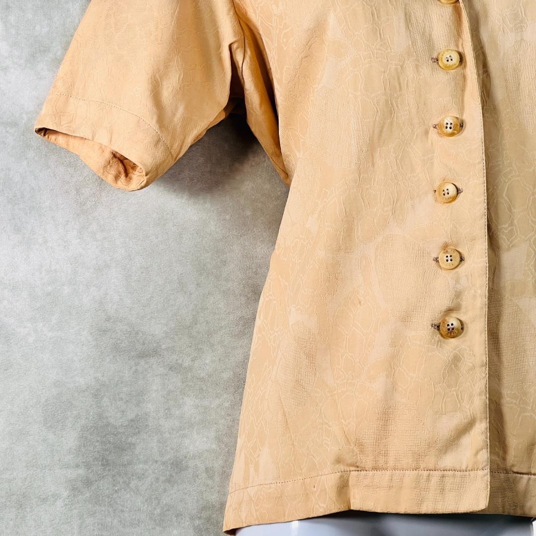 【HERMES】Authentic  Rare Python Jacquard Blouse 42… - image 3