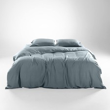 Tencel King Duvet Cover Set - Hypoallergenic, Cooling Lyocell, Eucalyptus Duvet