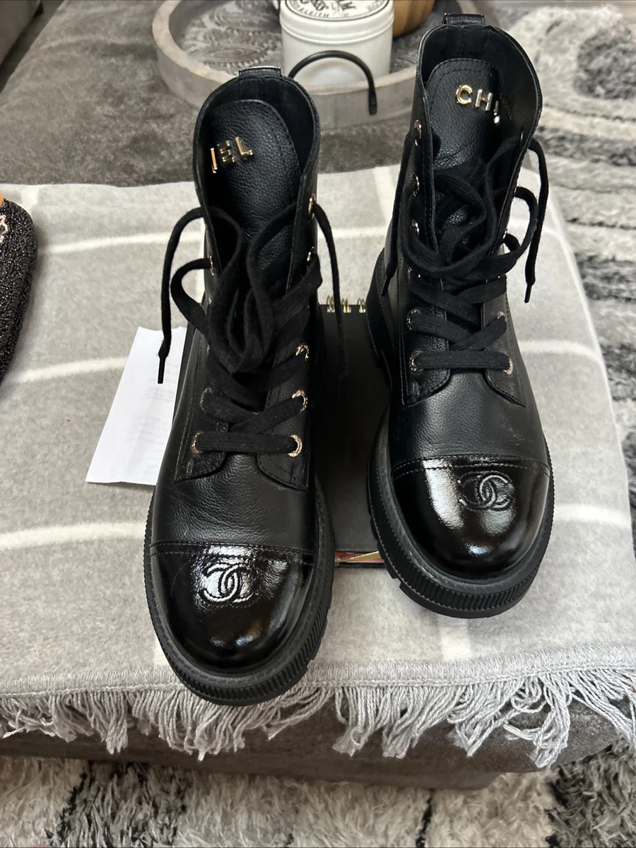 CHANEL Lace Up Boots for Women for sale - eBay